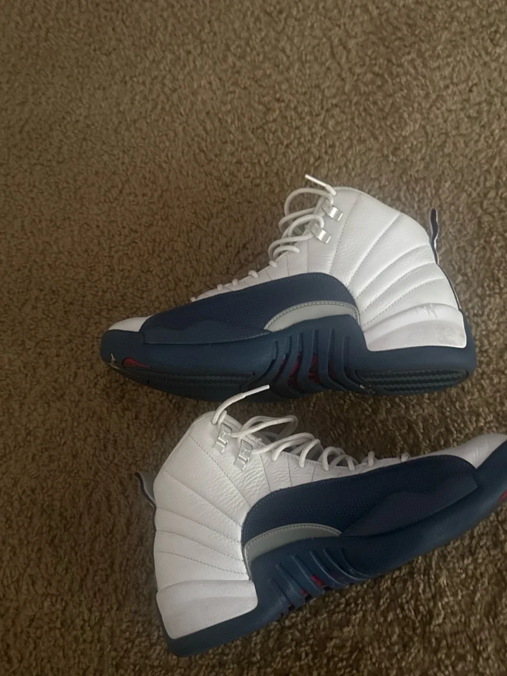 Jordan Men’s High-Top Sneakers - White & Navy